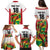 Custom Guyana Football Family Matching Puletasi and Hawaiian Shirt Golden Jaguars Spirit - White - Wonder Print Shop