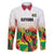 Custom Guyana Football Family Matching Puletasi and Hawaiian Shirt Golden Jaguars Spirit - White - Wonder Print Shop