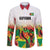 Custom Guyana Football Family Matching Short Sleeve Bodycon Dress and Hawaiian Shirt Golden Jaguars Spirit - White - Wonder Print Shop