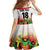 Custom Guyana Football Family Matching Tank Maxi Dress and Hawaiian Shirt Golden Jaguars Spirit - White - Wonder Print Shop