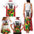 Custom Guyana Football Family Matching Tank Maxi Dress and Hawaiian Shirt Golden Jaguars Spirit - White - Wonder Print Shop