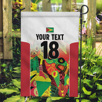 Custom Guyana Football Garden Flag Golden Jaguars Spirit - White - Wonder Print Shop