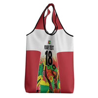 Custom Guyana Football Grocery Bag Golden Jaguars Spirit - White - Wonder Print Shop