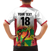 Custom Guyana Football Hawaiian Shirt Golden Jaguars Spirit - White - Wonder Print Shop