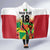 Custom Guyana Football Hooded Blanket Golden Jaguars Spirit - White - Wonder Print Shop