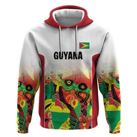 Custom Guyana Football Hoodie Golden Jaguars Spirit - White - Wonder Print Shop
