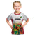 Custom Guyana Football Kid T Shirt Golden Jaguars Spirit - White - Wonder Print Shop