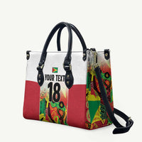 Custom Guyana Football Leather Bag Golden Jaguars Spirit - White - Wonder Print Shop