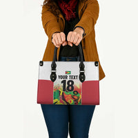 Custom Guyana Football Leather Bag Golden Jaguars Spirit - White - Wonder Print Shop