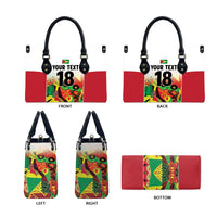 Custom Guyana Football Leather Bag Golden Jaguars Spirit - White - Wonder Print Shop