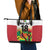 Custom Guyana Football Leather Tote Bag Golden Jaguars Spirit - White - Wonder Print Shop