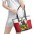 Custom Guyana Football Leather Tote Bag Golden Jaguars Spirit - White - Wonder Print Shop