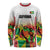 Custom Guyana Football Long Sleeve Shirt Golden Jaguars Spirit - White - Wonder Print Shop