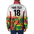 Custom Guyana Football Padded Jacket Golden Jaguars Spirit - White - Wonder Print Shop