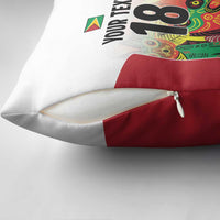Custom Guyana Football Pillow Cover Golden Jaguars Spirit - White - Wonder Print Shop