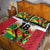 Custom Guyana Football Quilt Bed Set Golden Jaguars Spirit - White - Wonder Print Shop