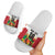 Custom Guyana Football Slide Sandals Golden Jaguars Spirit - White - Wonder Print Shop