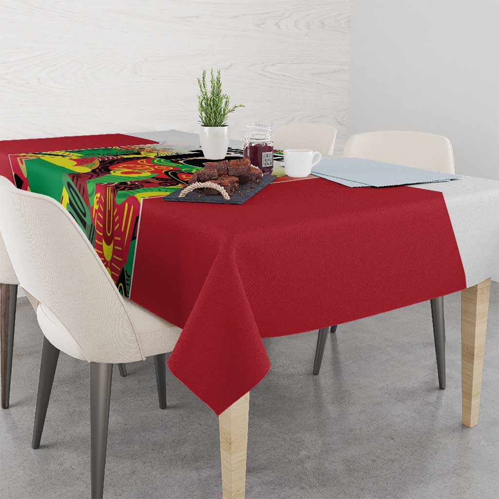 Custom Guyana Football Tablecloth Golden Jaguars Spirit - White - Wonder Print Shop