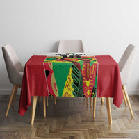Custom Guyana Football Tablecloth Golden Jaguars Spirit - White - Wonder Print Shop