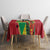 Custom Guyana Football Tablecloth Golden Jaguars Spirit - White - Wonder Print Shop