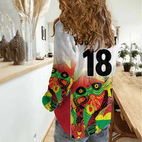 Custom Guyana Football Women Casual Shirt Golden Jaguars Spirit - White - Wonder Print Shop