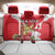 Personalized Luxembourg Goldcrest Regulus Back Car Seat Cover Red Roses - Wonder Print Shop