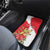 Personalized Luxembourg Goldcrest Regulus Car Mats Red Roses - Wonder Print Shop