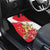 Personalized Luxembourg Goldcrest Regulus Car Mats Red Roses - Wonder Print Shop