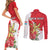 Personalized Luxembourg Goldcrest Regulus Couples Matching Short Sleeve Bodycon Dress and Long Sleeve Button Shirt Red Roses - Wonder Print Shop