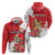 Personalized Luxembourg Goldcrest Regulus Hoodie Red Roses - Wonder Print Shop