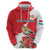 Personalized Luxembourg Goldcrest Regulus Hoodie Red Roses - Wonder Print Shop