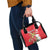 Personalized Luxembourg Goldcrest Regulus Shoulder Handbag Red Roses