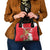 Personalized Luxembourg Goldcrest Regulus Shoulder Handbag Red Roses