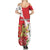 Personalized Luxembourg Goldcrest Regulus Summer Maxi Dress Red Roses - Wonder Print Shop