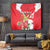 Personalized Luxembourg Goldcrest Regulus Tapestry Red Roses - Wonder Print Shop