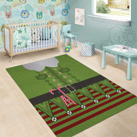 Christmas Costume Elf Area Rug Classic Green Xmas Style - Wonder Print Shop
