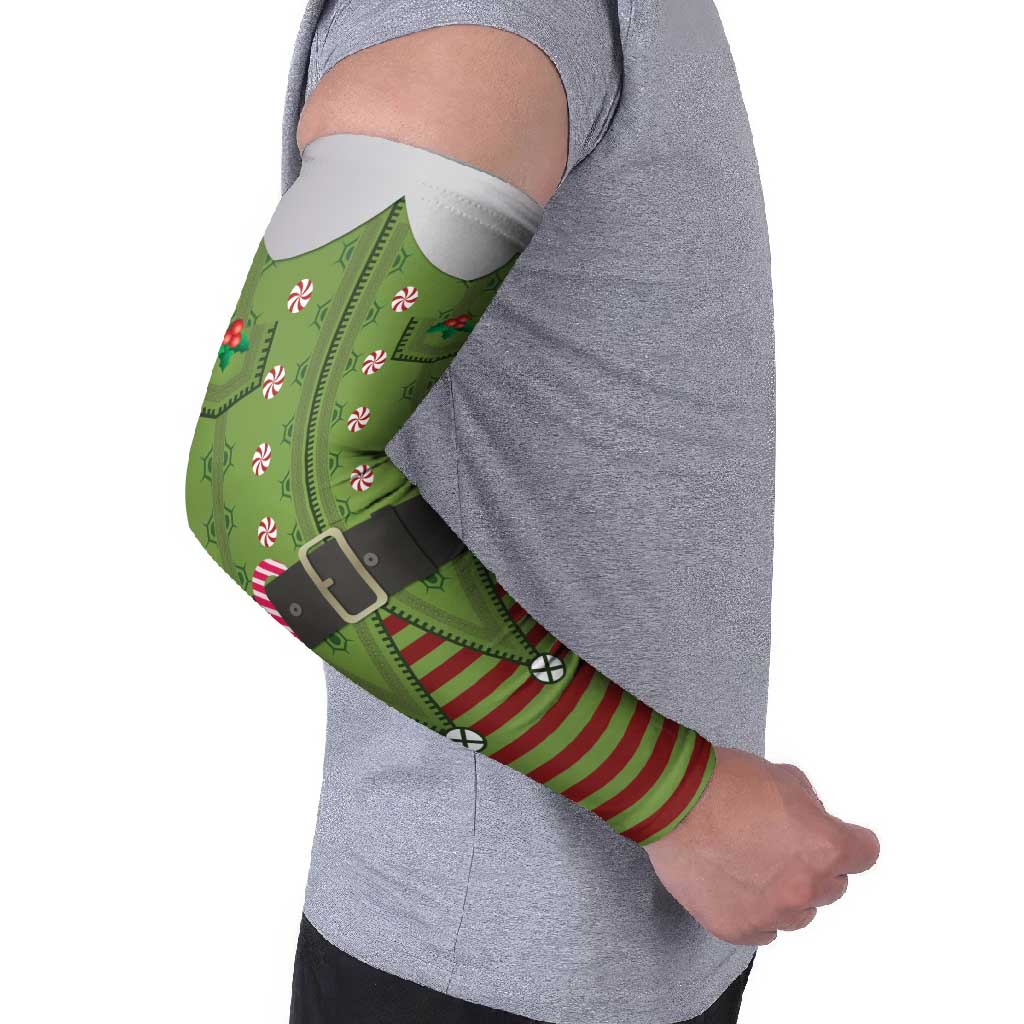 Christmas Costume Elf Arm Sleeves Classic Green Xmas Style - Wonder Print Shop