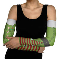 Christmas Costume Elf Arm Sleeves Classic Green Xmas Style - Wonder Print Shop