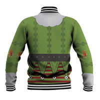Christmas Costume Elf Baseball Jacket Classic Green Xmas Style - Wonder Print Shop