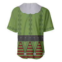 Christmas Costume Elf Baseball Jersey Classic Green Xmas Style - Wonder Print Shop