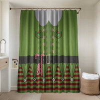 Christmas Costume Elf Bathroom Set Classic Green Xmas Style - Wonder Print Shop