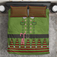 Christmas Costume Elf Bedding Set Classic Green Xmas Style - Wonder Print Shop