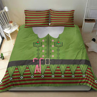 Christmas Costume Elf Bedding Set Classic Green Xmas Style - Wonder Print Shop