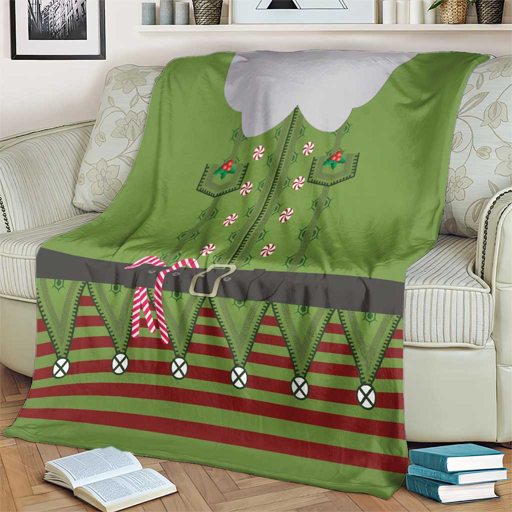 Christmas Costume Elf Blanket Classic Green Xmas Style - Wonder Print Shop