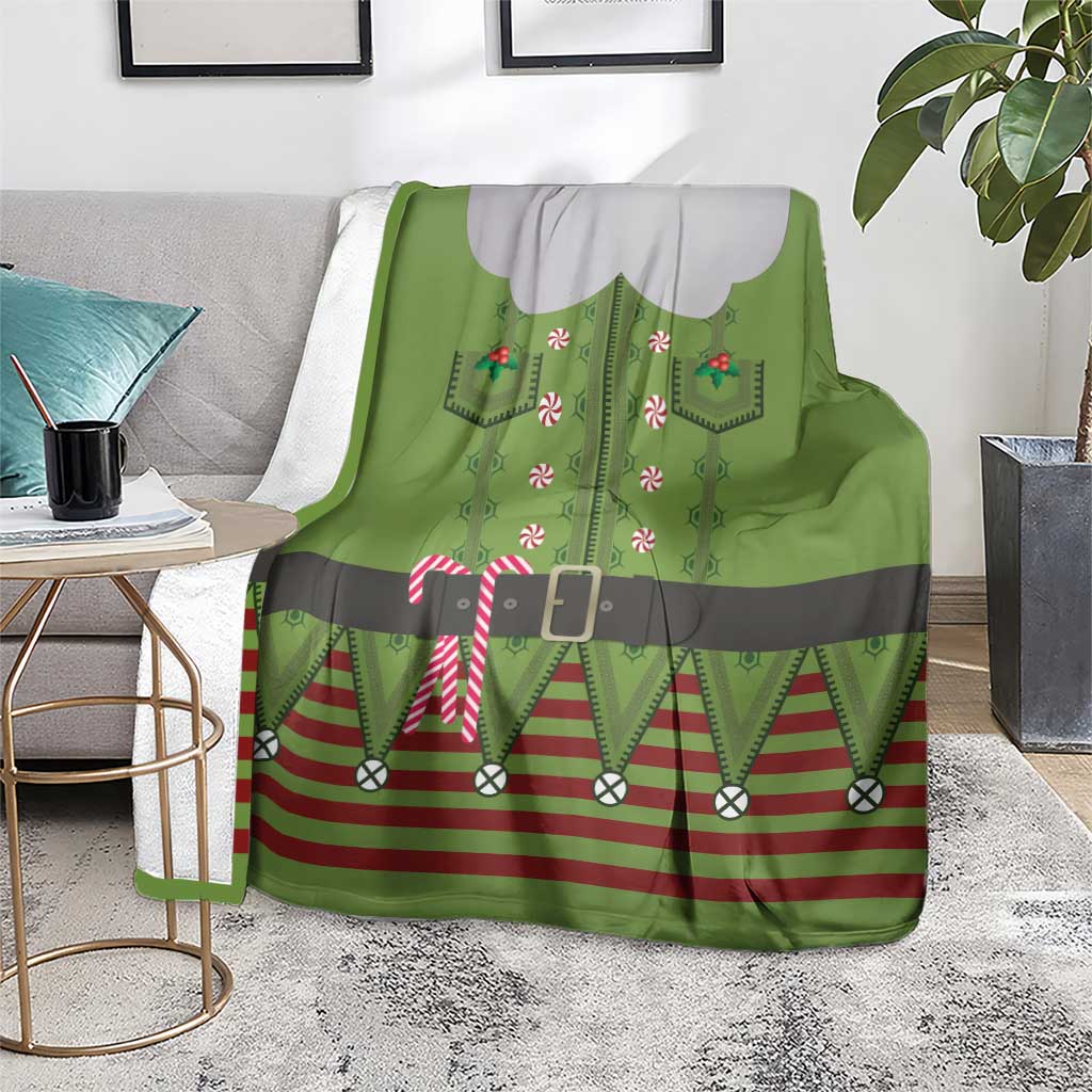 Christmas Costume Elf Blanket Classic Green Xmas Style - Wonder Print Shop