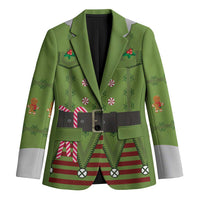 Christmas Costume Elf Blazer Classic Green Xmas Style - Wonder Print Shop