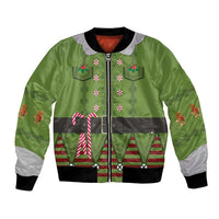 Christmas Costume Elf Bomber Jacket Classic Green Xmas Style - Wonder Print Shop