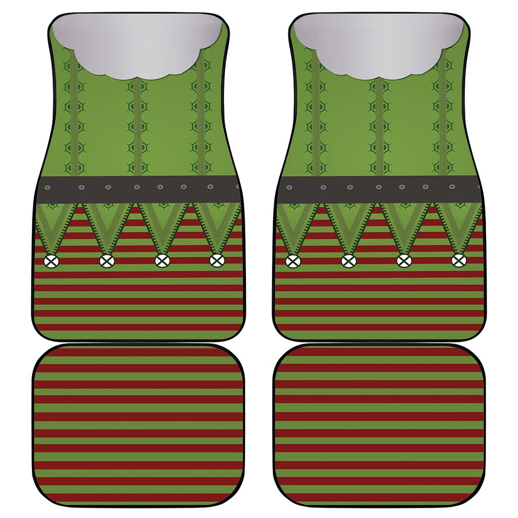 Christmas Costume Elf Car Mats Classic Green Xmas Style - Wonder Print Shop