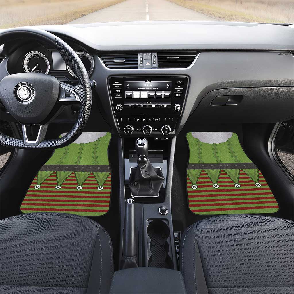 Christmas Costume Elf Car Mats Classic Green Xmas Style - Wonder Print Shop
