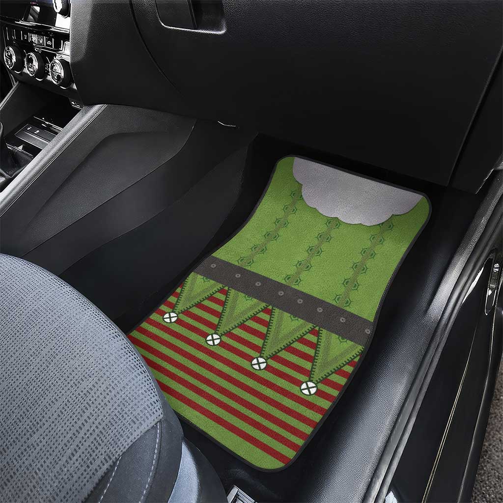 Christmas Costume Elf Car Mats Classic Green Xmas Style - Wonder Print Shop